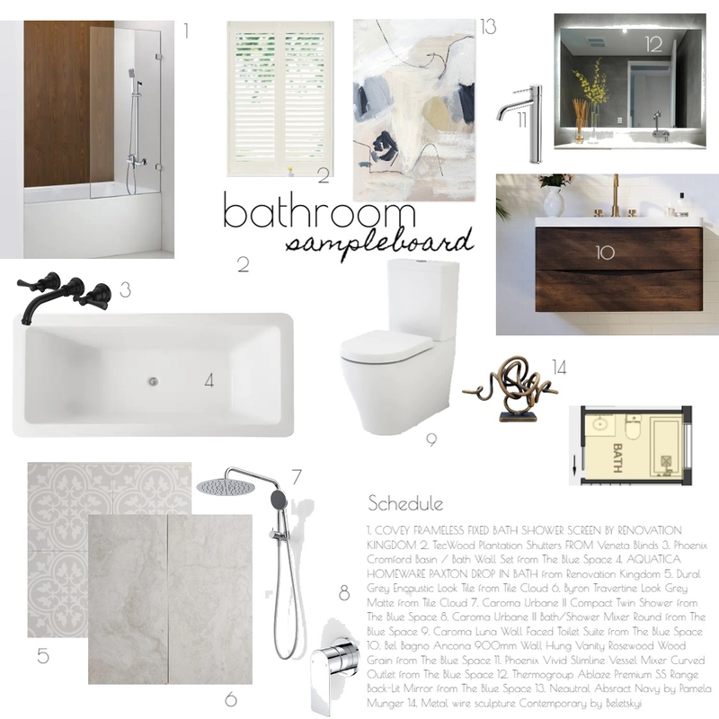 Bathroom Mood Board by Myamya on Style Sourcebook