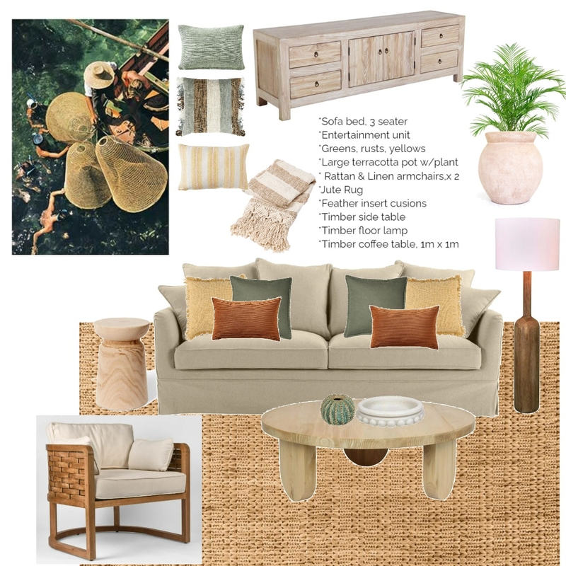 Snorkelling in the Shallows -browns, greens Mood Board by LaraMcc on Style Sourcebook