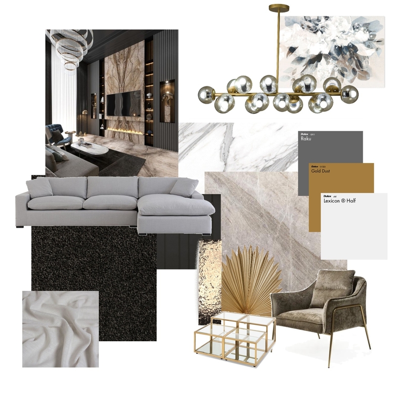 dark luxuly Mood Board by NISARAT on Style Sourcebook