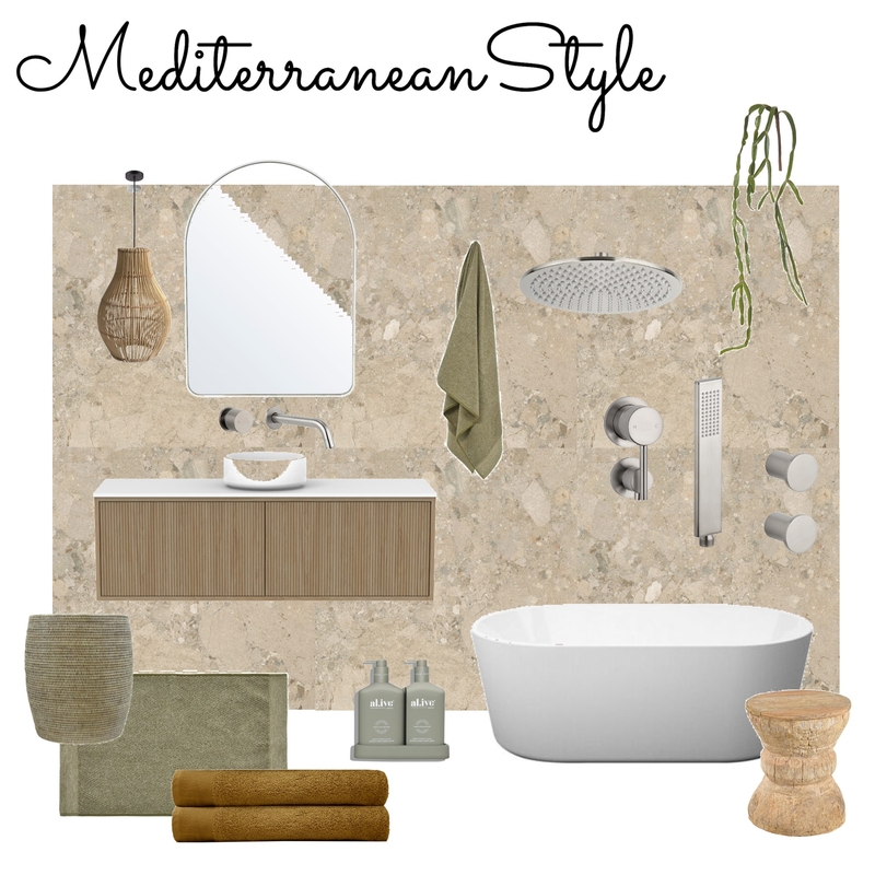 Mediterranean Style Mood Board by justine.suttorini@gmail.com on Style Sourcebook