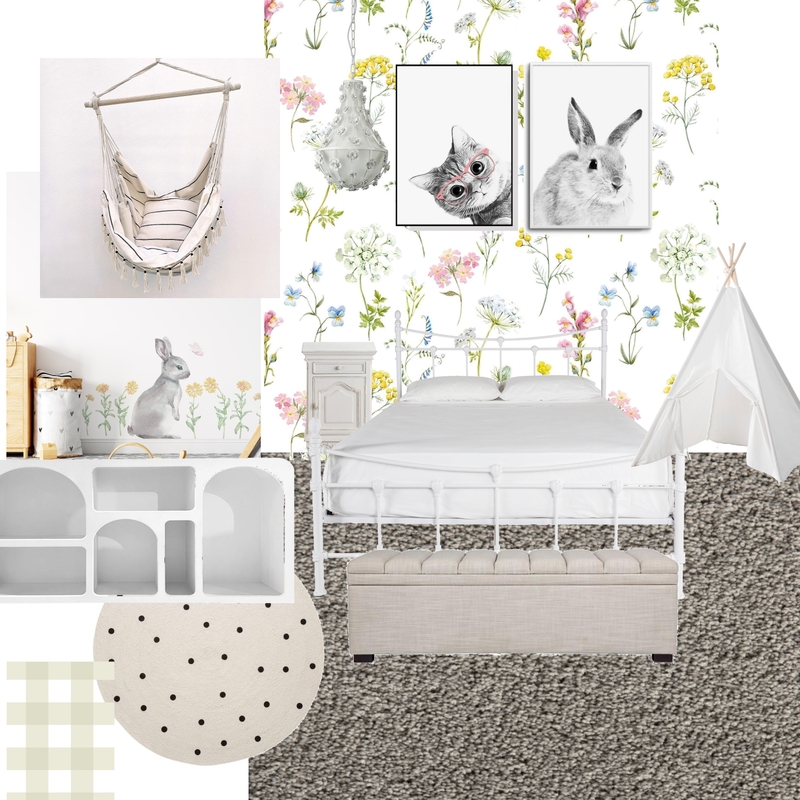 English countryside in spring inspired children’s room Mood Board by Glitch1102 on Style Sourcebook