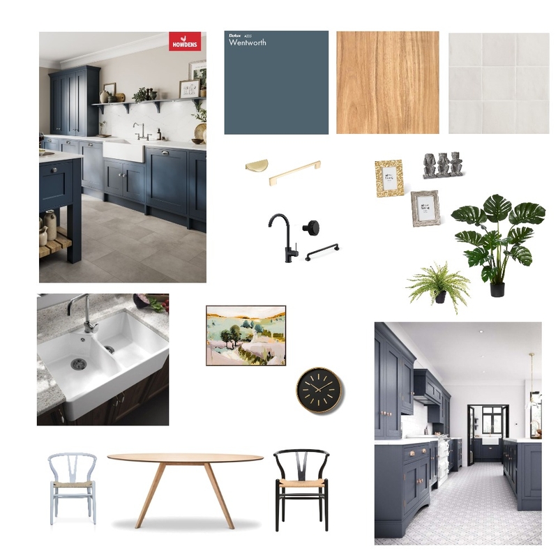Blue Kitchen Mood Board by mbragg on Style Sourcebook