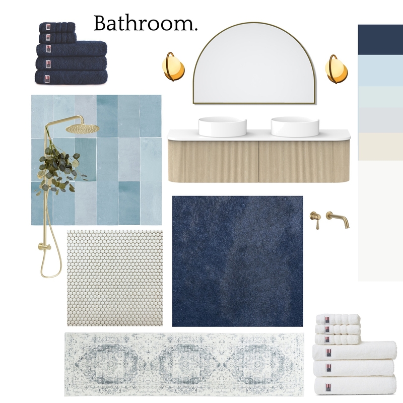 Blue Bathroom Mood Board by addidiaz on Style Sourcebook