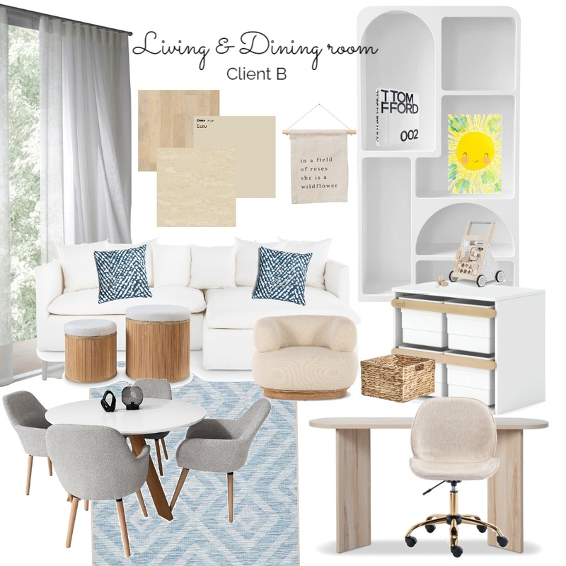 Living and Dining room Mood Board by jinnarintrus on Style Sourcebook