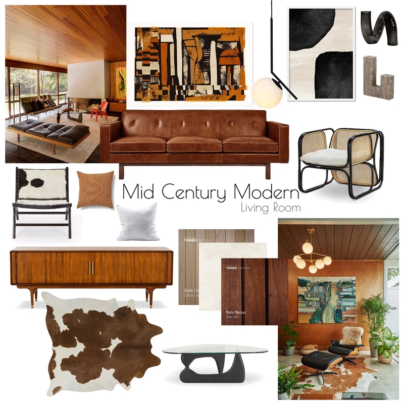 MCM Living Room Mood Board by perolanavarro on Style Sourcebook
