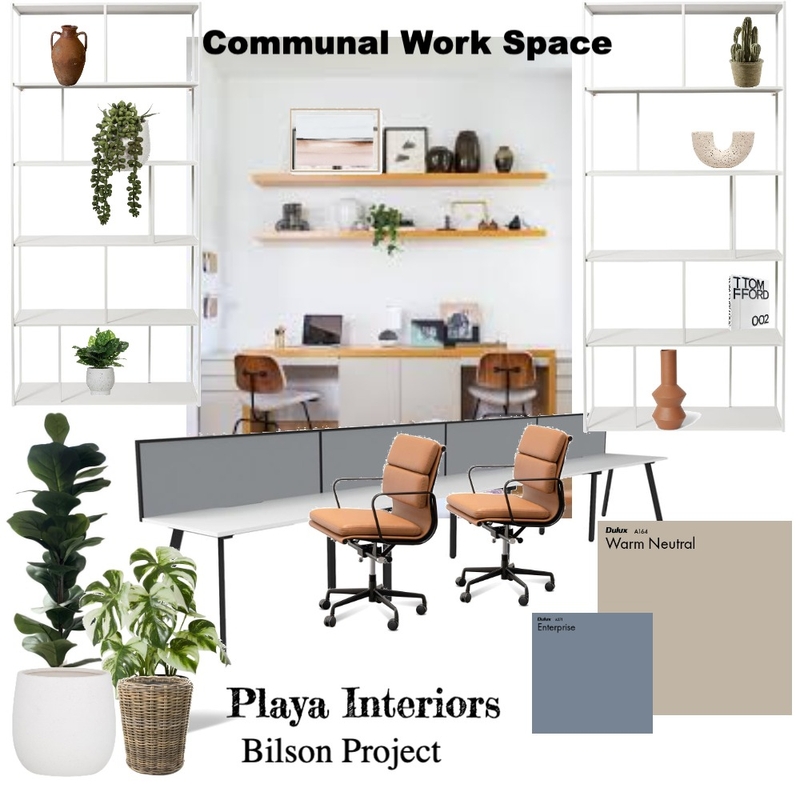Comunal Work Space - Bilson Project Mood Board by Playa Interiors on Style Sourcebook