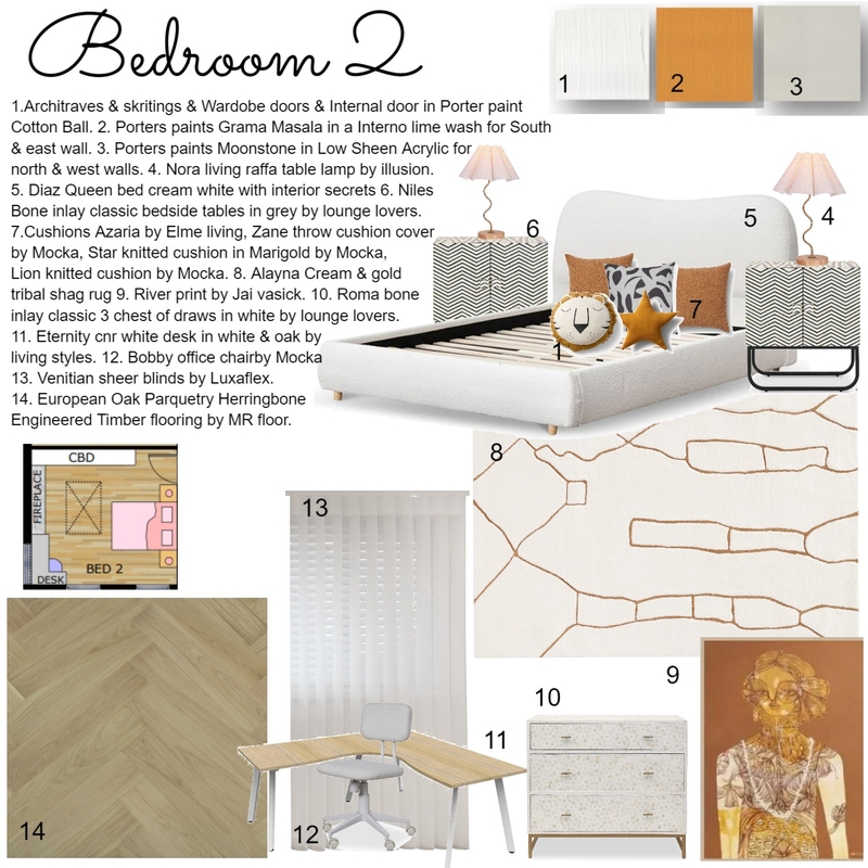 Sample Board bedroom 2 Mood Board by Charmaineattard82 on Style Sourcebook