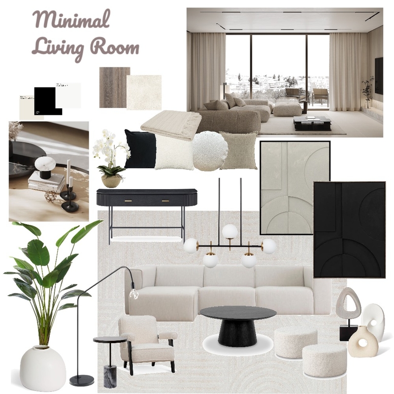 Minimal Living Room Mood Board by Momina1499 on Style Sourcebook