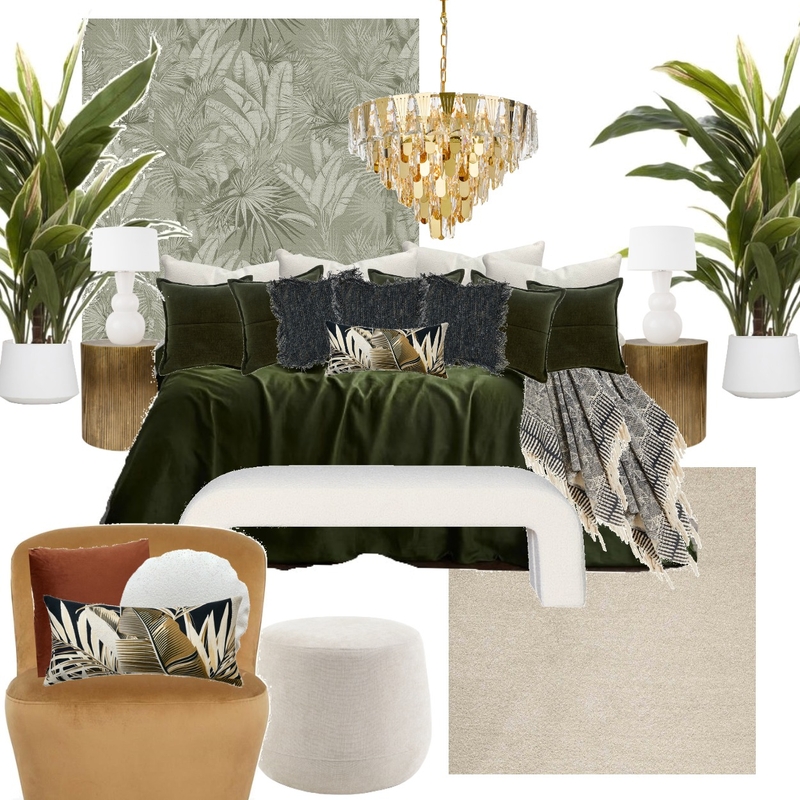 Jungle Luxe Bedroom Mood Board Mood Board by Katelyn Scanlan on Style Sourcebook