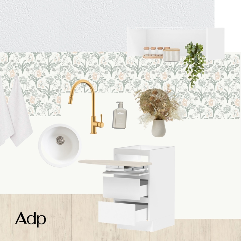 DIY Darma x ADP Vibrant Coastal Laundry | Modular Laundry Cabinetry Mood Board by ADP on Style Sourcebook