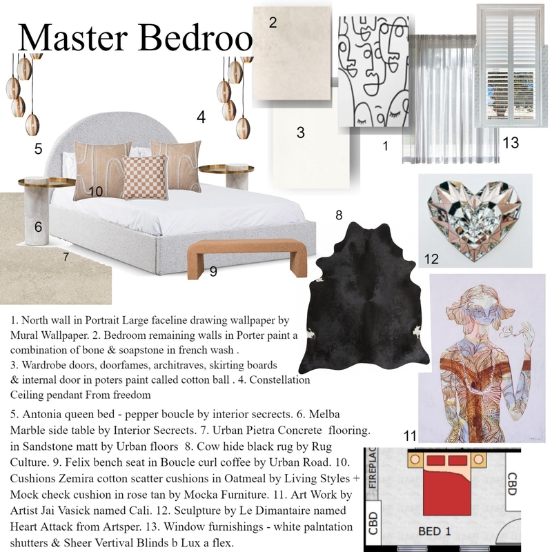 Sample Board Master Bedroom Mood Board by Charmaineattard82 on Style Sourcebook