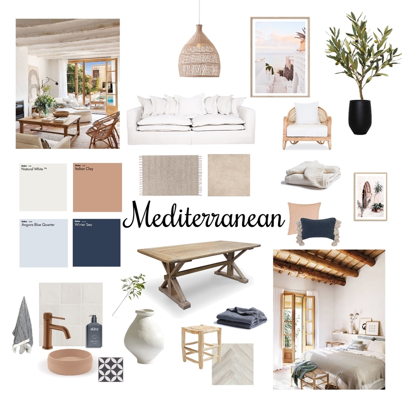 Mediterranean 2 Mood Board by Natasha Chapman on Style Sourcebook