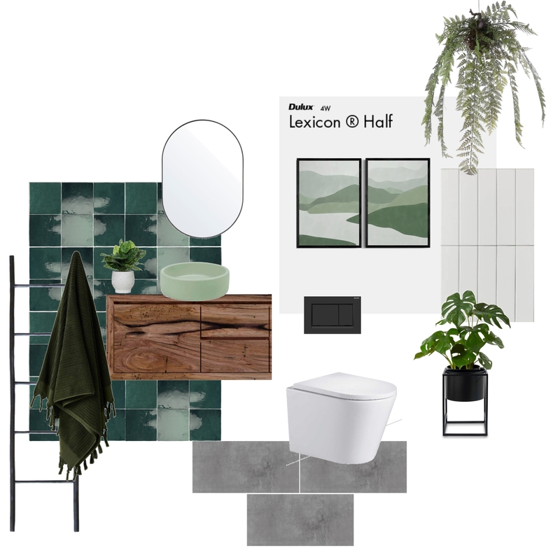 Sanderson Bathroom Mood Board by Holm & Wood. on Style Sourcebook