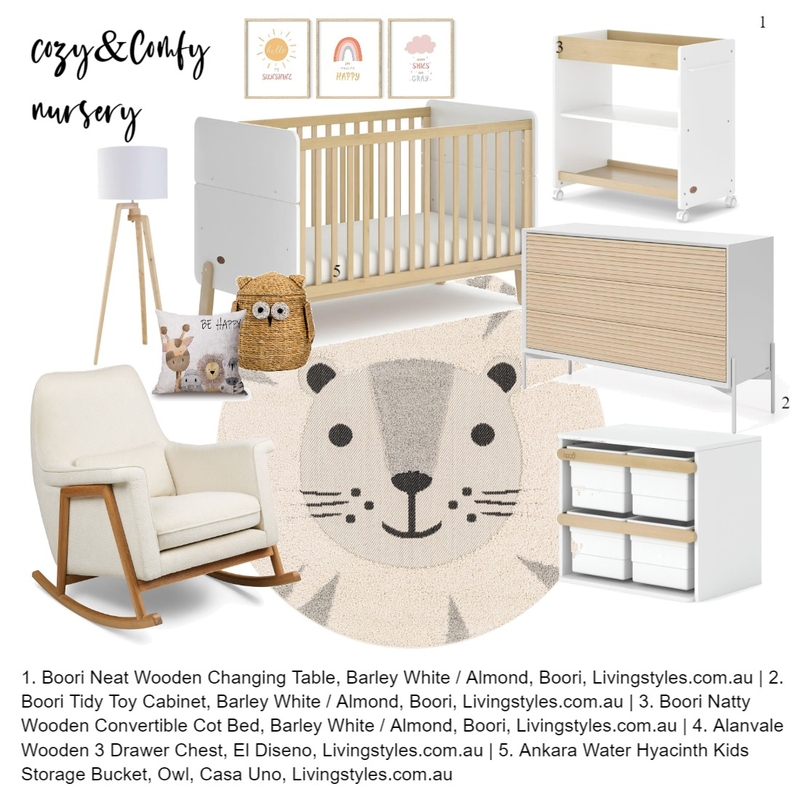 Nursery Mood Board by Indiana Interiors on Style Sourcebook