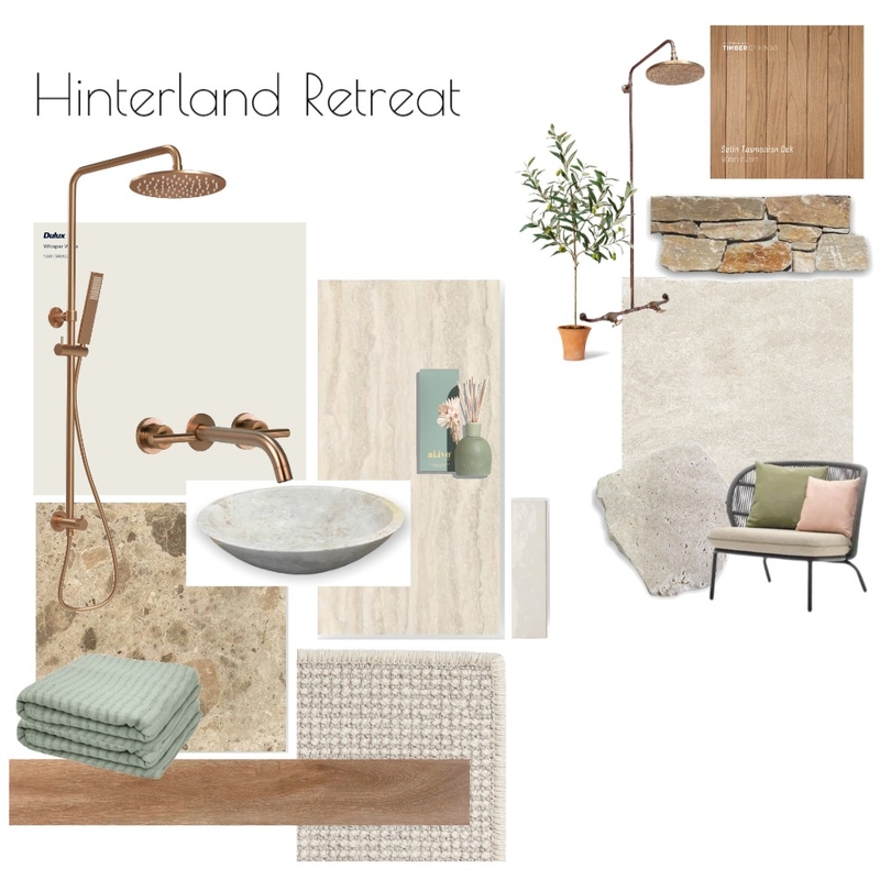 Hinterland Retreat Mood Board by Groove Tiles Design on Style Sourcebook