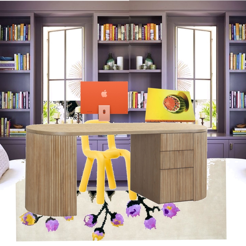 Office - Yellow, Orange, Purple Mood Board by dl2407 on Style Sourcebook