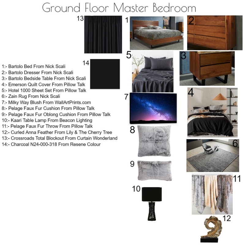 Module 9 Master Bedroom Mood Board by Kristyleereid124 on Style Sourcebook