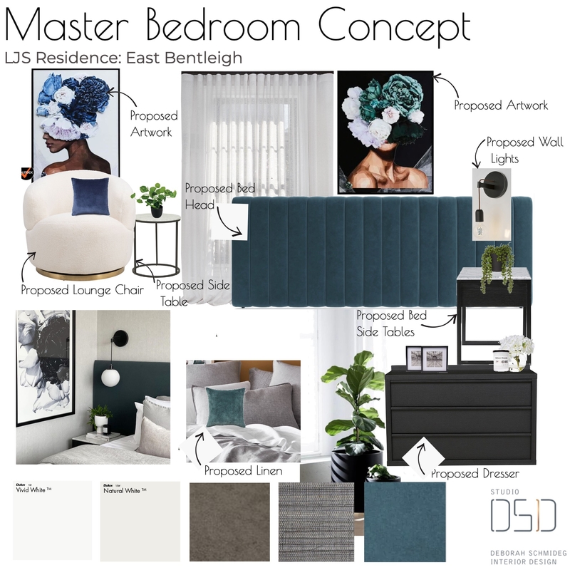 MasterBed revised Concept Mood Board by Debschmideg on Style Sourcebook