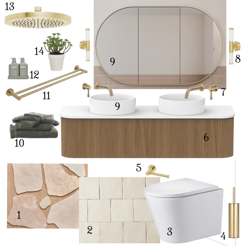 Bathroom for Downstairs Reno Mood Board by m.dimou14@gmail.com on Style Sourcebook
