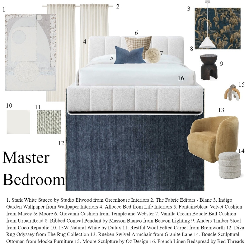 Master bedroom Mood Board by ainsleighblair on Style Sourcebook