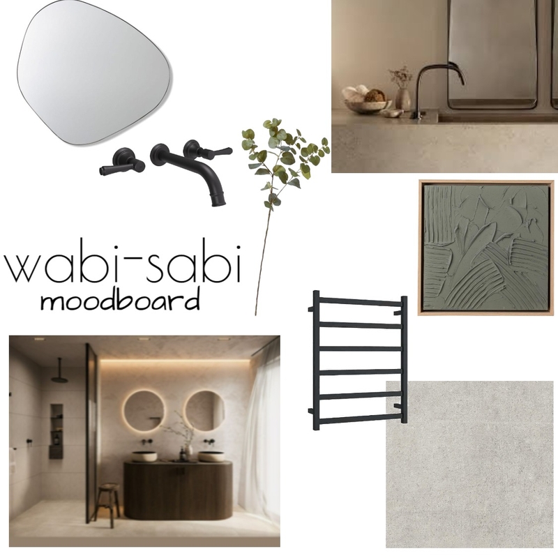 Wabi Sabi Bathroom Mood Board by Myamya on Style Sourcebook