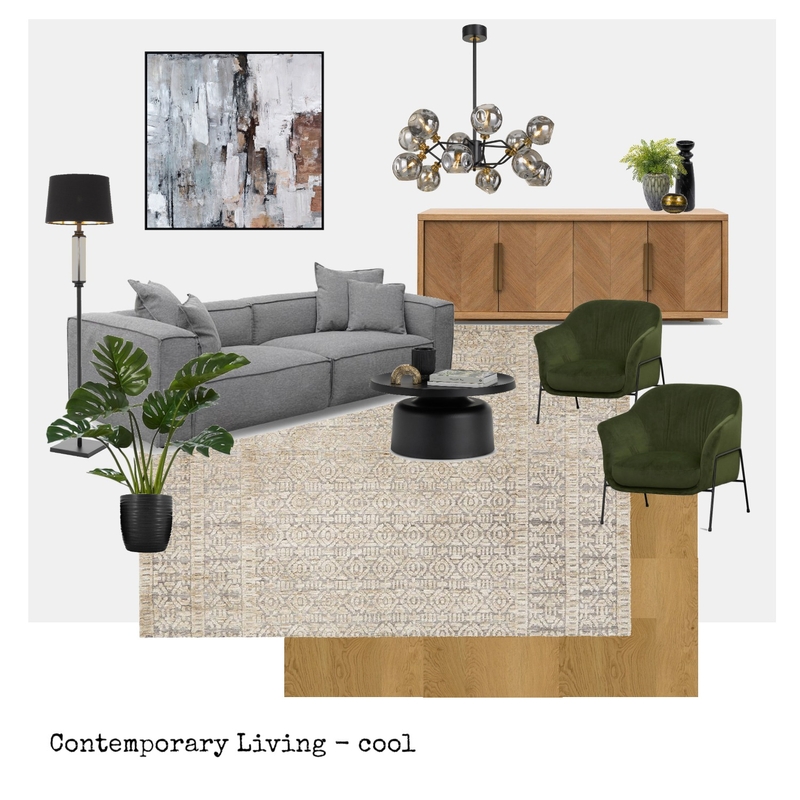 Contemporary Living room - cool Mood Board by martina.interior.designer on Style Sourcebook