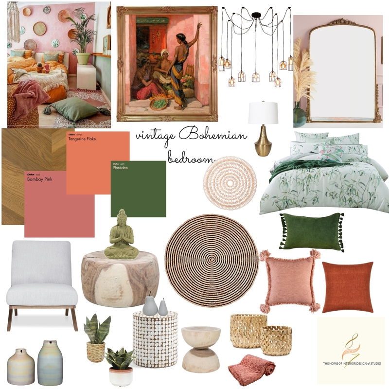 vintage bohemian Mood Board by The Home of Interior Design on Style Sourcebook