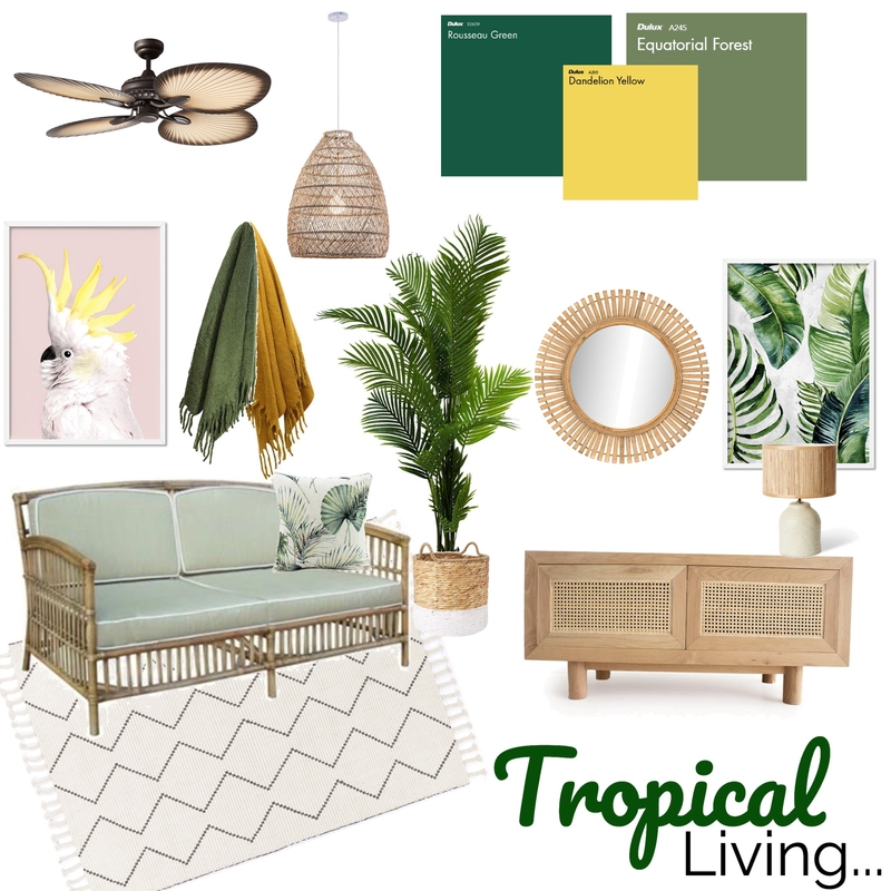 Tropical Living Mood Board by AlisaFLID on Style Sourcebook