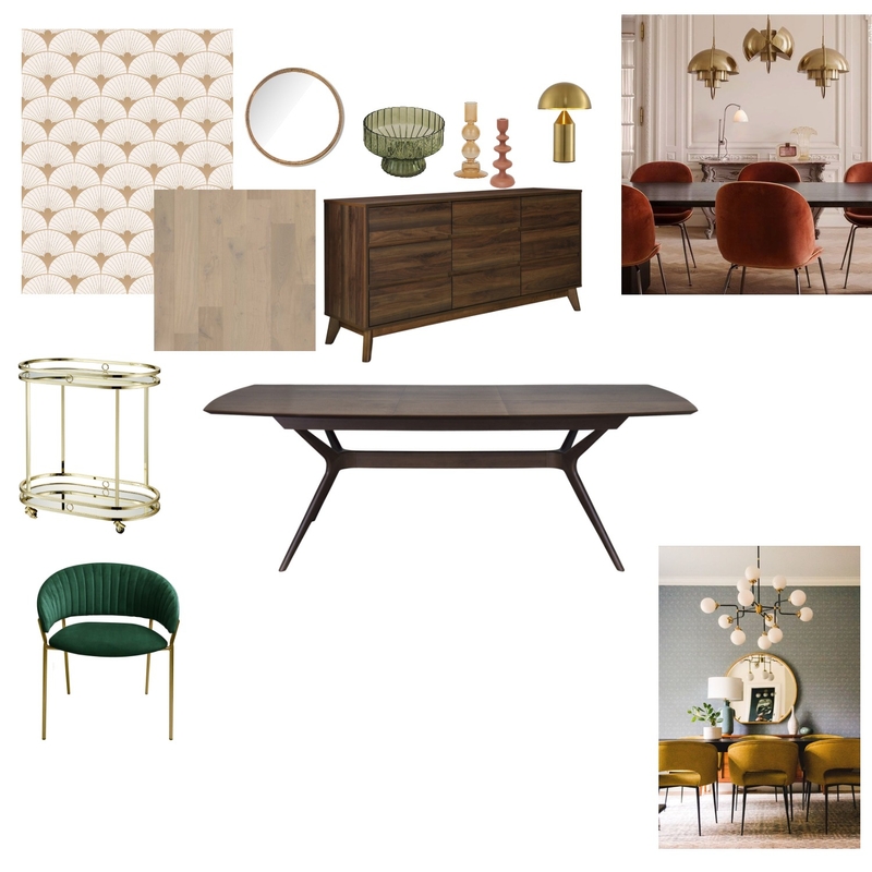 Mid Century Mood board- Assignment Three Mood Board by HannahReid on Style Sourcebook