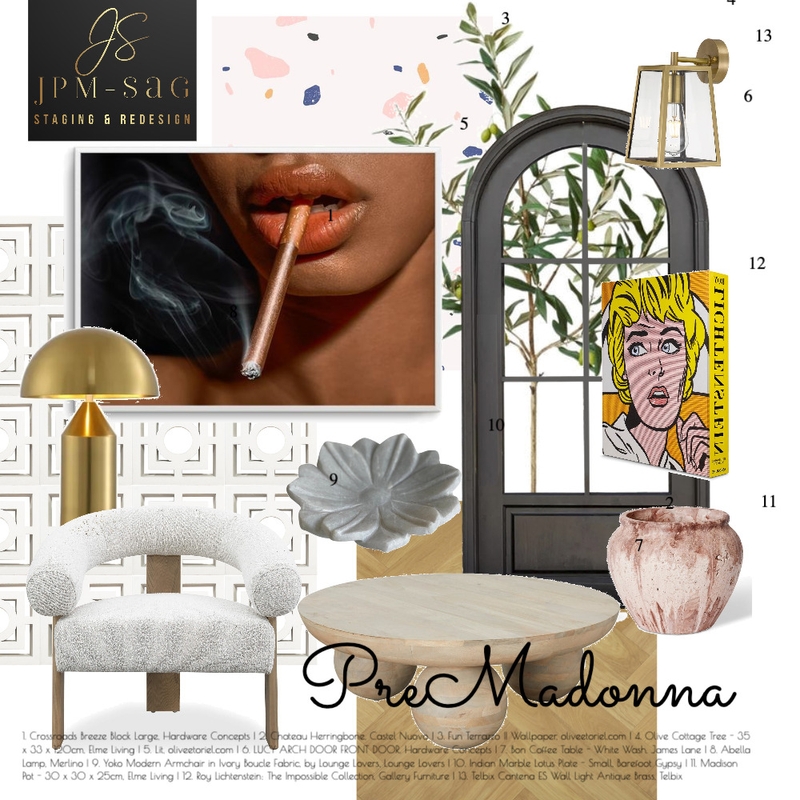 PreMadonna Mood Board by JPM+SAG Staging and Redesign on Style Sourcebook