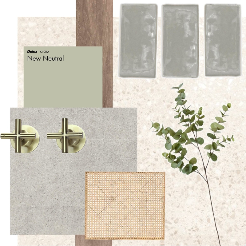 bathroom 1 material board Mood Board by zoebudden on Style Sourcebook