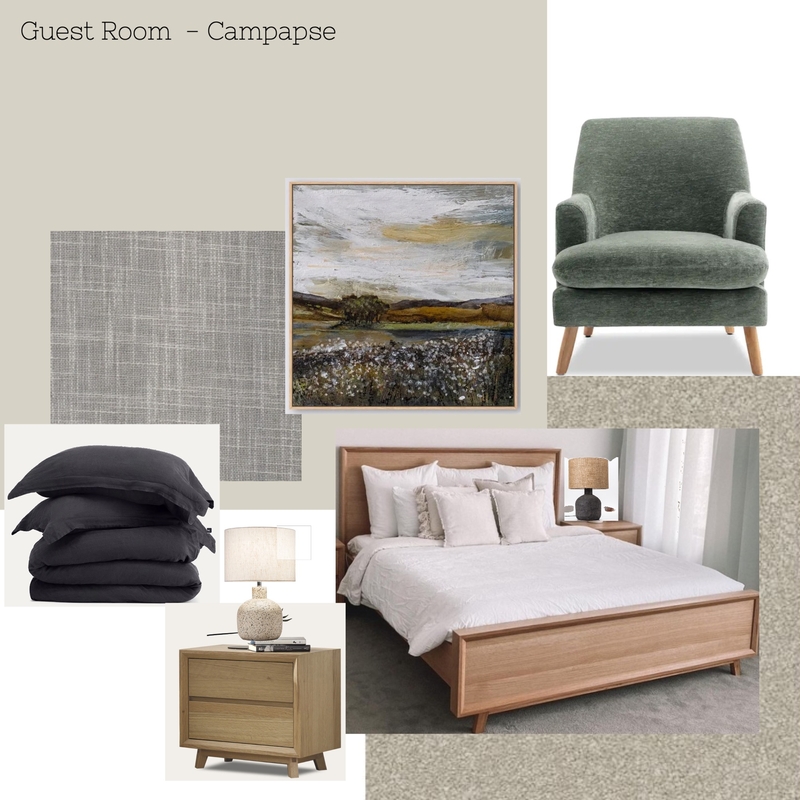 Campapse - Guest Room Mood Board by Davidson Designs on Style Sourcebook