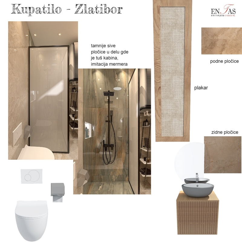 Kupatilo - Zlatibor - mood board korigovano Mood Board by Fragola on Style Sourcebook