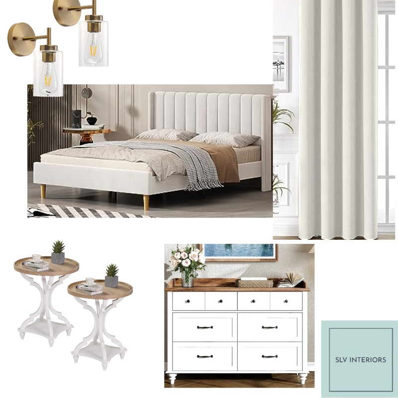 Modern Farmhouse, Guest bedroom Mood Board by SLV INTERIORS on Style Sourcebook