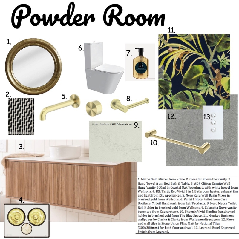 Powder Room Mood Board by jominnaclancy@gmail.com on Style Sourcebook