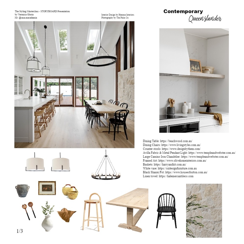 The Styling MasterClass Styling Board Page 1/3 Mood Board by Casa Macadamia on Style Sourcebook