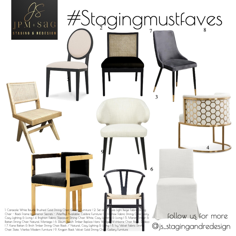 Staging must faves Mood Board by JPM+SAG Staging and Redesign on Style Sourcebook