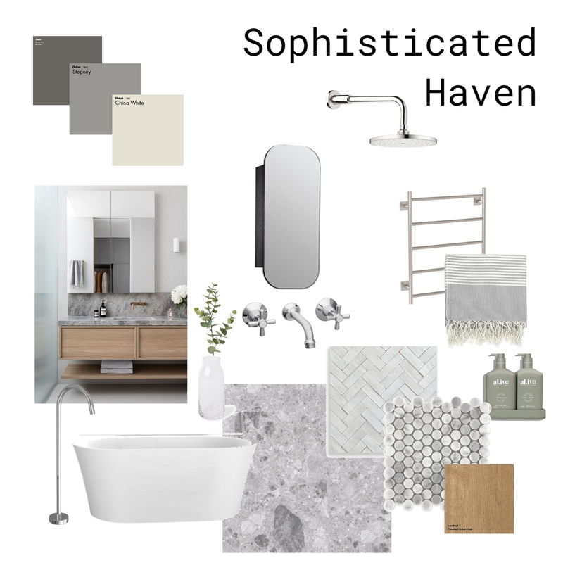 Stonehedge Sophisticated Haven Mood Board by alexnihmey on Style Sourcebook