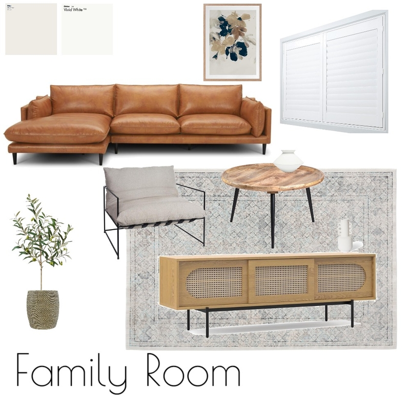 Family Room Mood Board by Sally Goodchap on Style Sourcebook