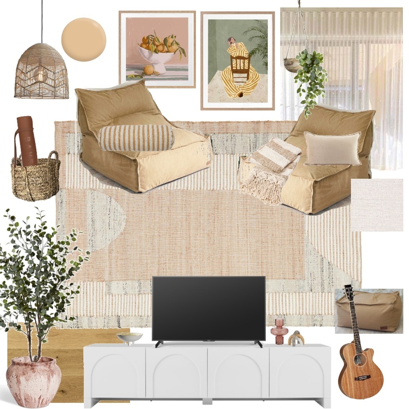 Morgan's Creative Space Sample Board Mood Board by LaurenGatt on Style Sourcebook