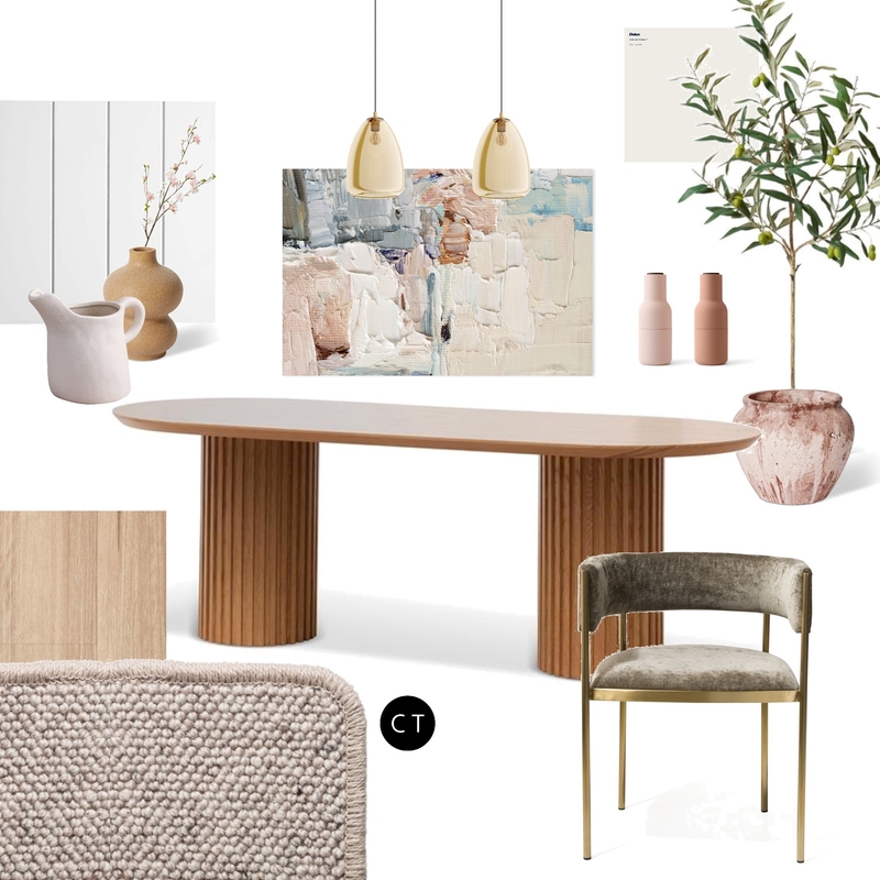 Dining pastels Mood Board by Carly Thorsen Interior Design on Style Sourcebook