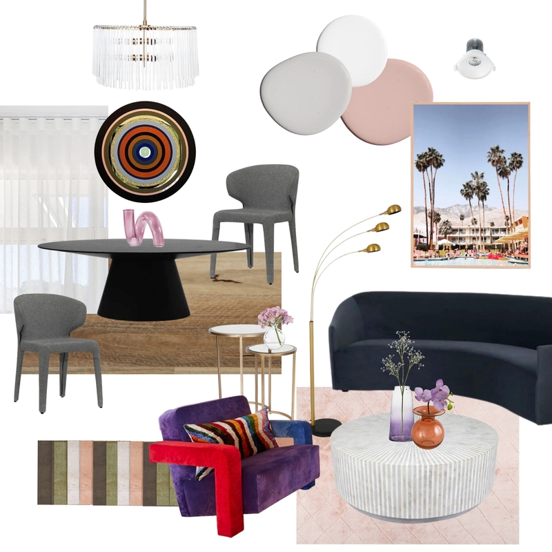 The Block - Leah and Ash's Living & Dining Room Mood Board by The Blue Space on Style Sourcebook