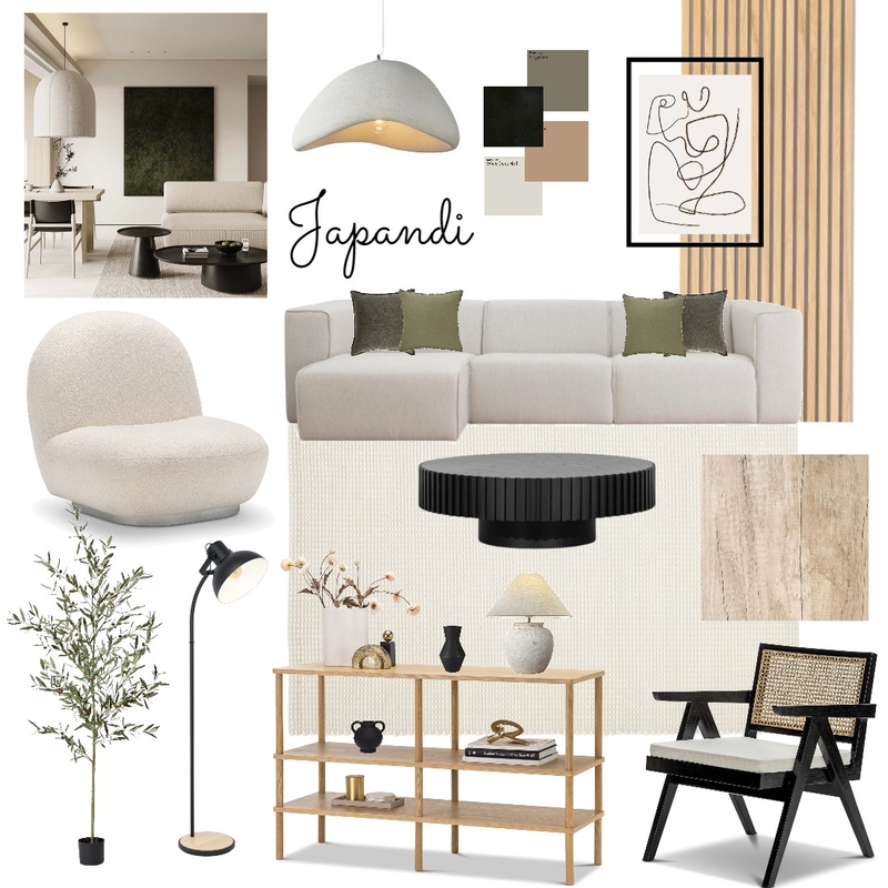 Japandi 6 Mood Board by sianleach on Style Sourcebook