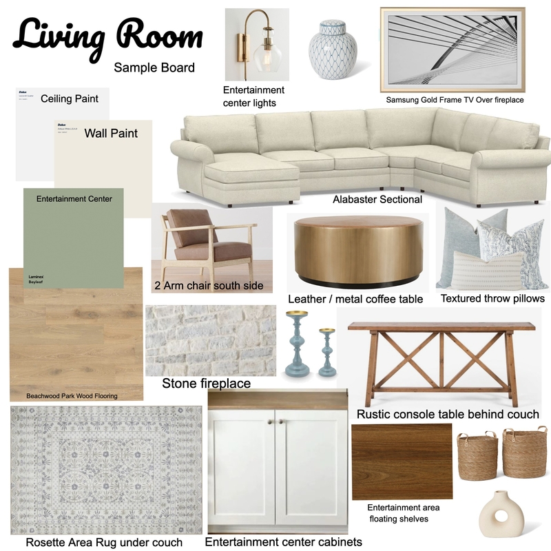 Living Room Sample Board Mood Board by ellieloveridge on Style Sourcebook