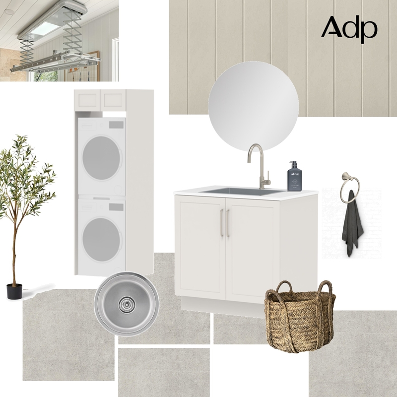 Classic White Laundry | ADP Modular Laundry Mood Board by ADP on Style Sourcebook