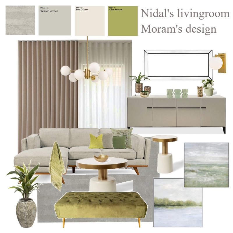 Nidal's living-room Mood Board by Moram on Style Sourcebook