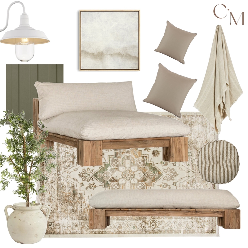 Soft Neutral Outdoor Living Mood Board by Christina Marree Design & Styling on Style Sourcebook