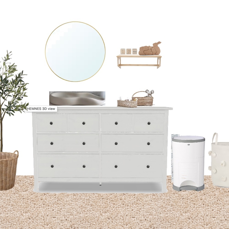 GIRL NURSERY CHANGING STATION Mood Board by cethia.rigg on Style Sourcebook