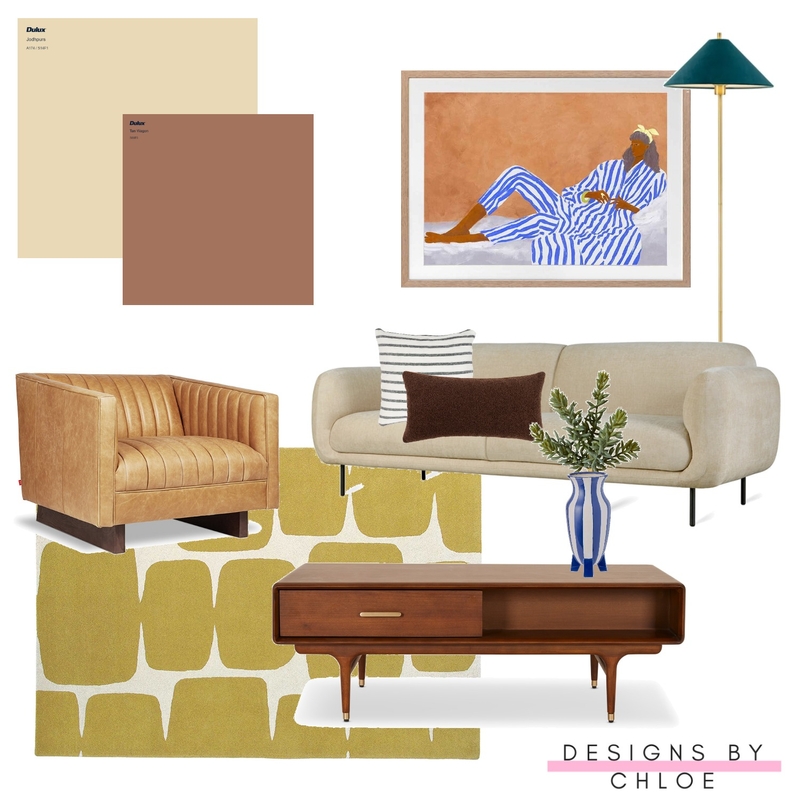 Dulux 2024 forecast inspired living room Mood Board by Designs by Chloe on Style Sourcebook