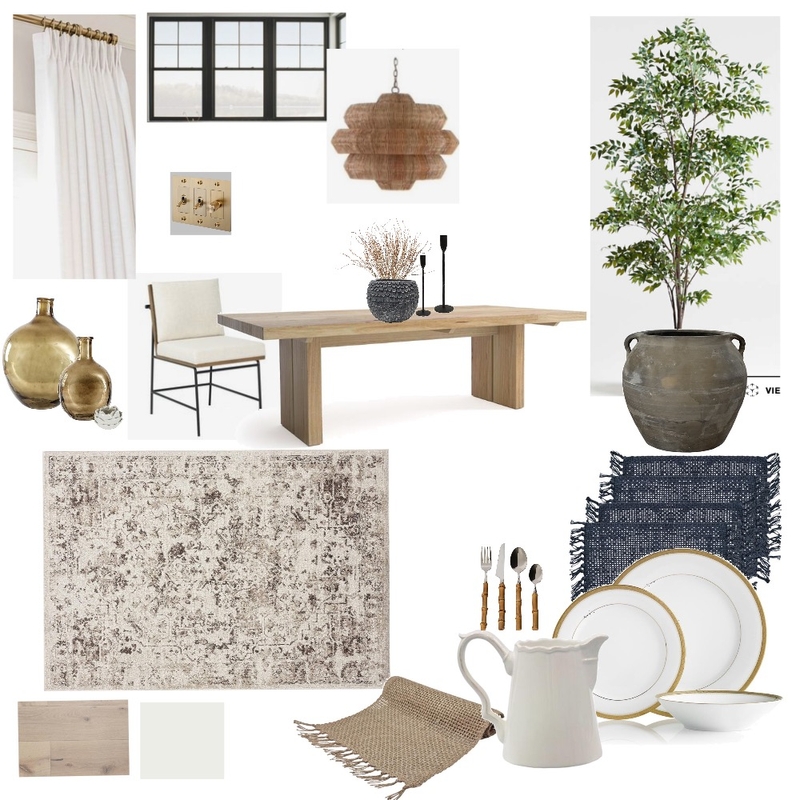 Diningroom Sample Board Mood Board by StudioMac on Style Sourcebook